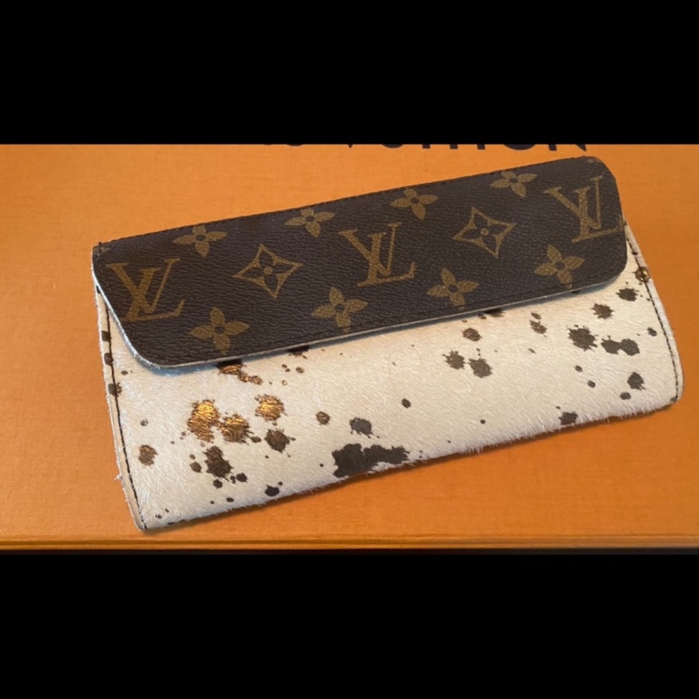 LV upcycled wallet
